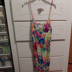 Beautiful asymmetrical floral dress